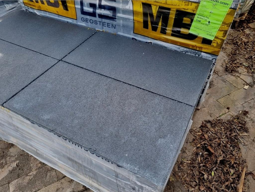 120m² 60x30x4,7 antraciet terrastegels tuintegels s-partij, Tuin en Terras, Tegels en Klinkers, Nieuw, Ophalen of Verzenden, 10 m² of meer