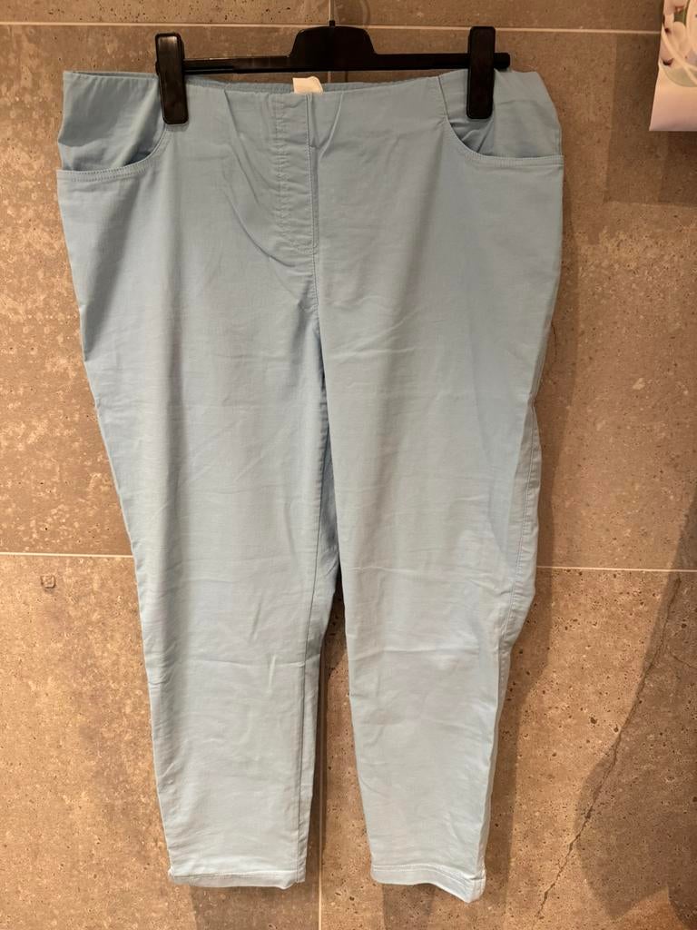 Adelina zomerbroek maat 48, Verzenden, Zo goed als nieuw, Blauw, Broek of Spijkerbroek