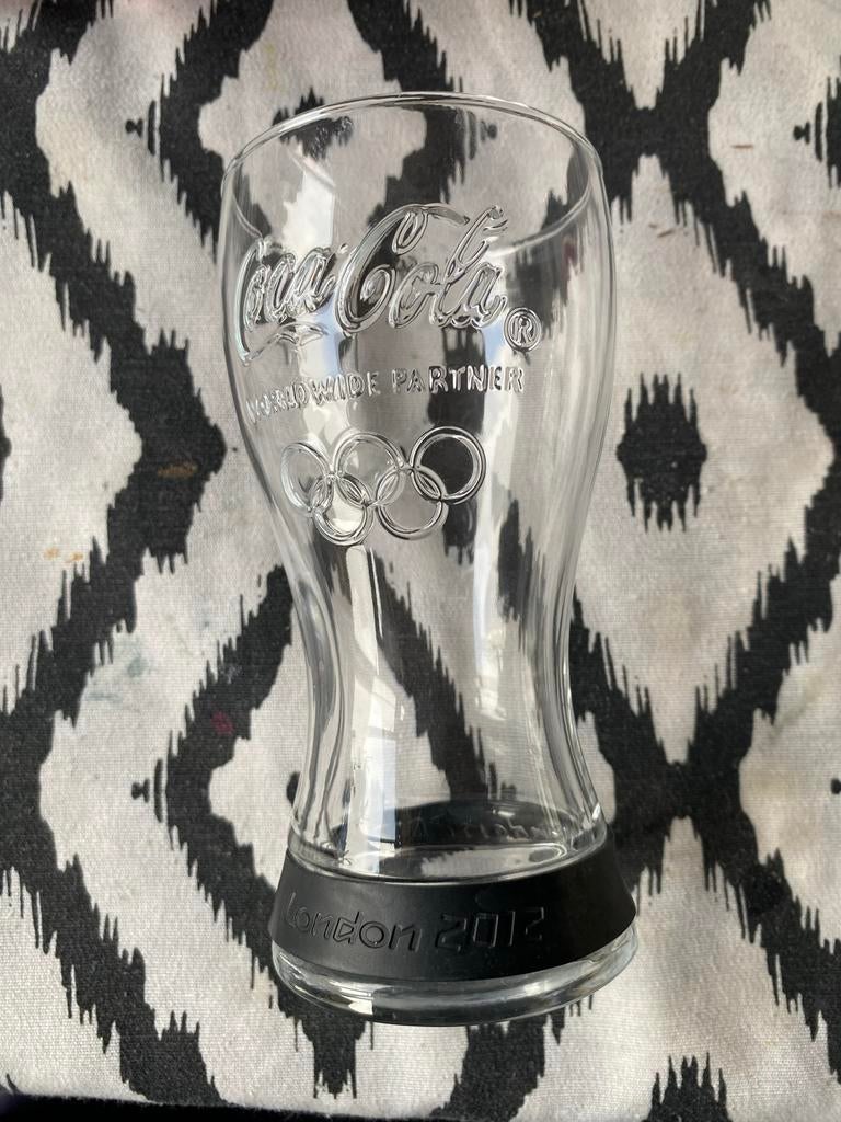 Coca Cola Olympische Spelen 2012 Glas, Ophalen, Gebruikt, Frisdrankglas