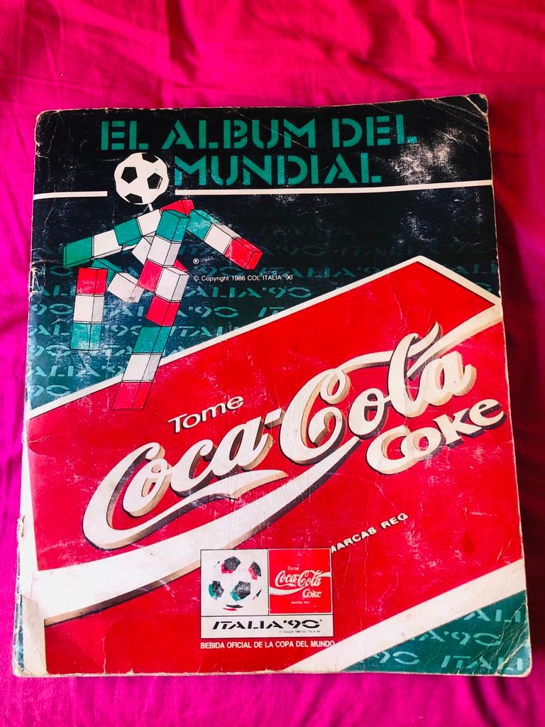 Panini Italia 90 Compleet Album Coca Cola, Ophalen of Verzenden, Gebruikt, Overige sporten, Boek of Tijdschrift