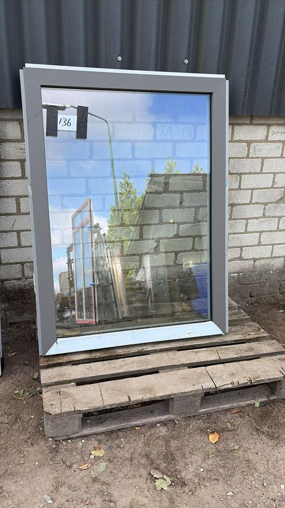 (136) 6x Nieuw kunststof vast raamkozijn incl glas, Kunststof, Raamkozijn, Nieuw, Inclusief glas