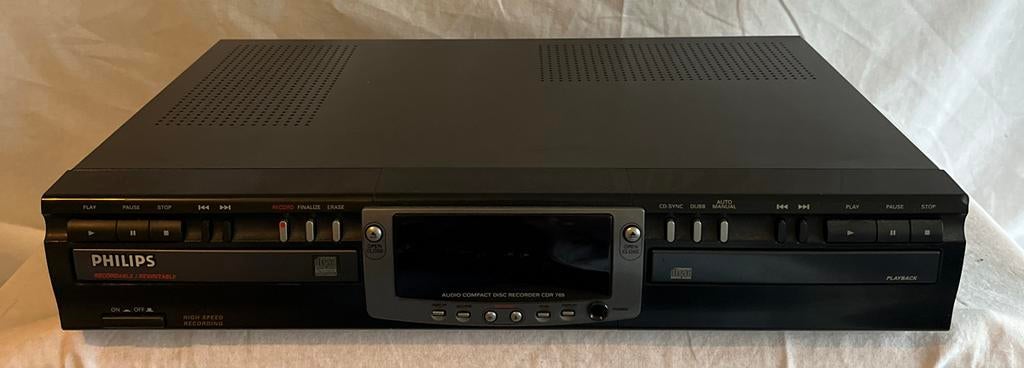 Philips CDR 765 CD-Recorder - Zeer goede staat, Ophalen of Verzenden, Gebruikt, Philips