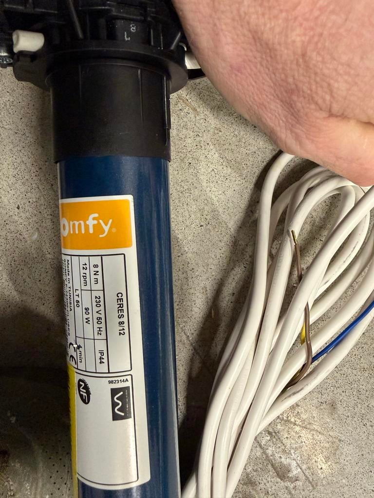 Nieuwe Somfy Ceres 8/12 motor - 4 stuks op voorraad, Ophalen, Overige kleuren, Nieuw, Minder dan 100 cm