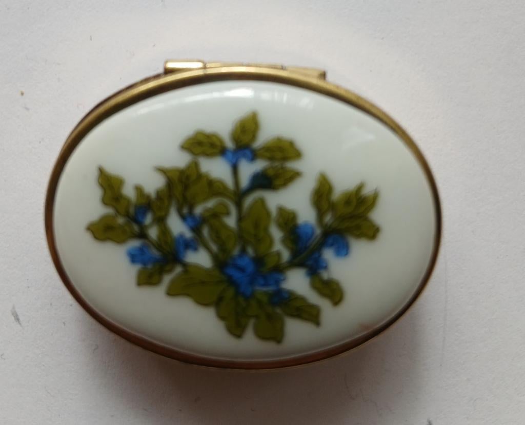 Pillendoosje Goudkleurig Vintage, Ophalen of Verzenden