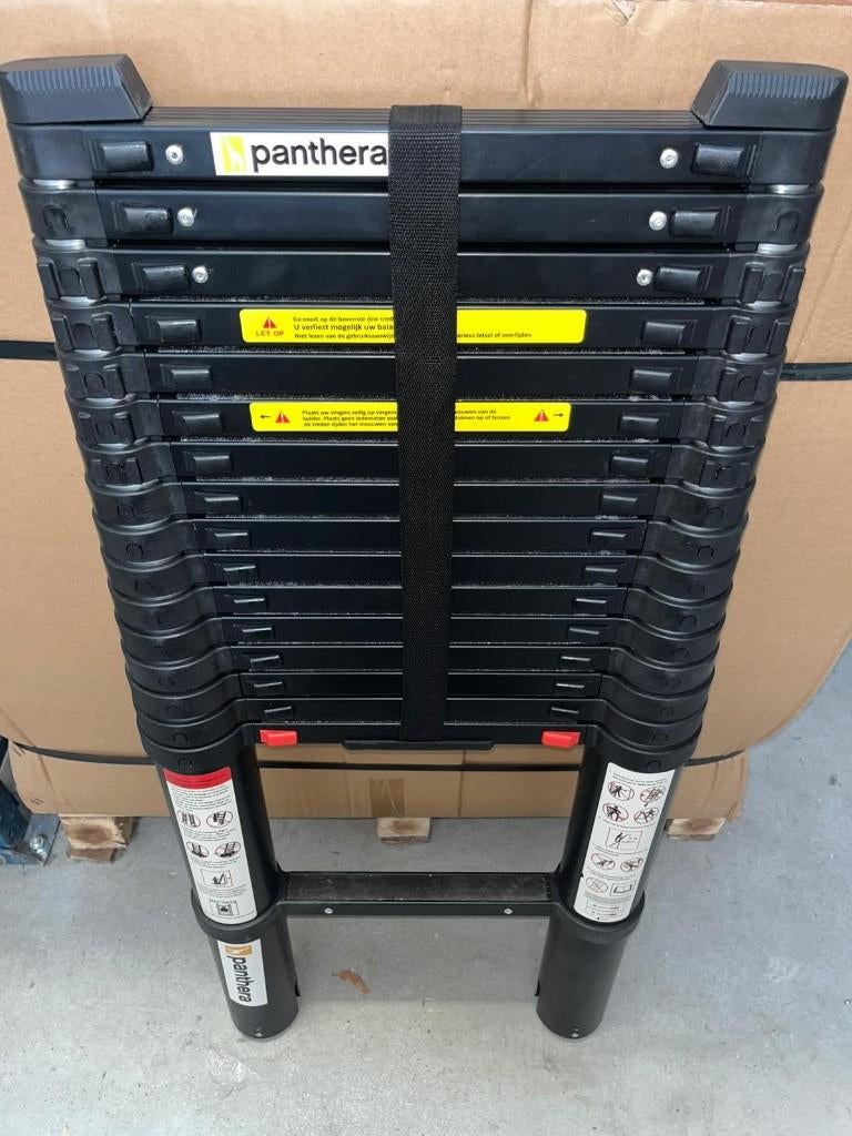 Panthera Telescoopladder 5,2m (#18), Ophalen, Gebruikt, Ladder, Opvouwbaar of Inschuifbaar