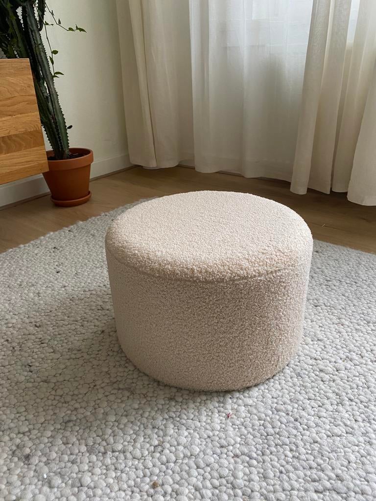Pouf Søstrene Groene, Ophalen, Minder dan 50 cm, Rond, Nieuw