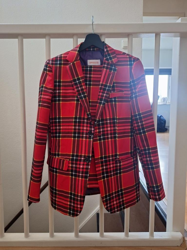 Opposuits pak, Kinderen en Baby's, Carnavalskleding en Verkleedspullen, Zo goed als nieuw, Jongen, 170 of groter, Ophalen of Verzenden