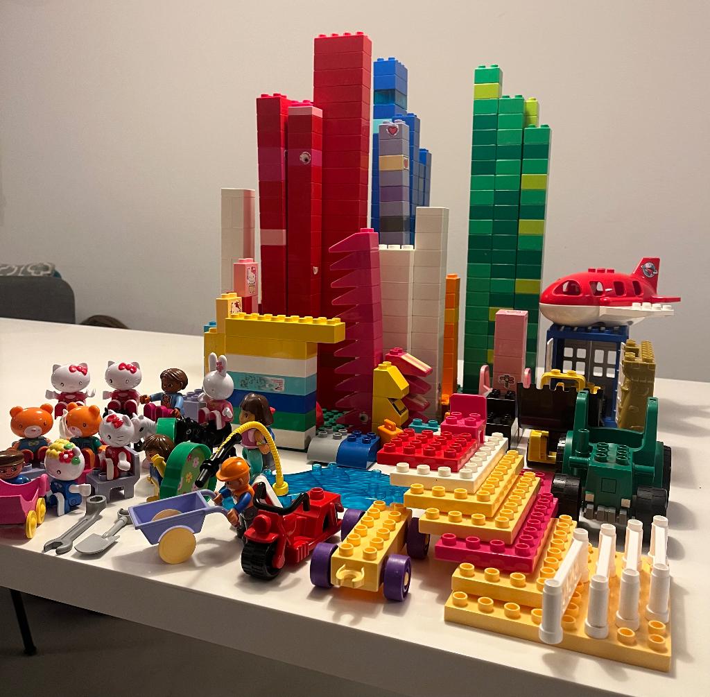 Grote doos Duplo - stenen, figuren en auto’s, Ophalen of Verzenden, Gebruikt, Losse stenen, Duplo