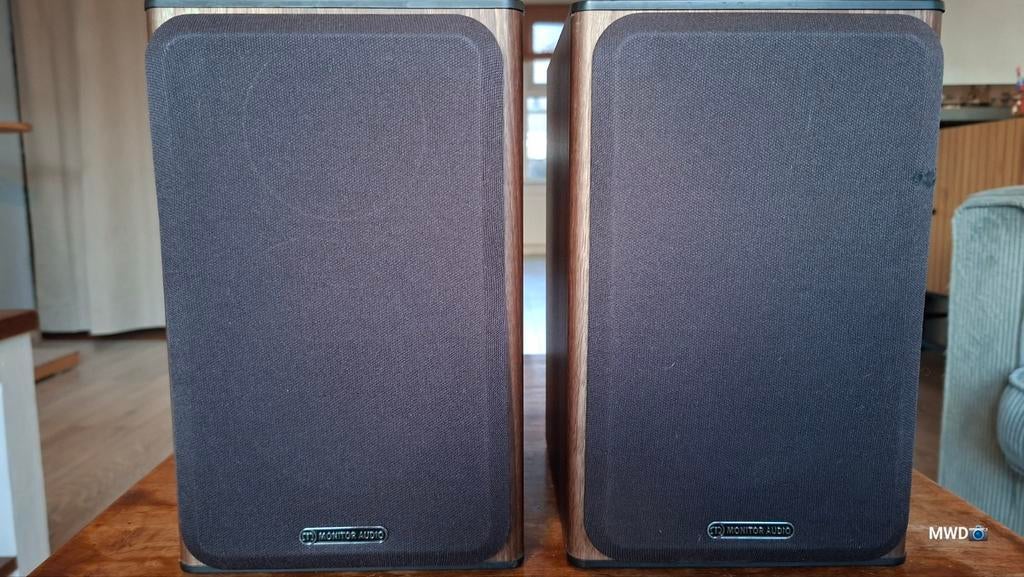 Monitor Audio speakers, Gebruikt, 60 tot 120 watt, Front, Rear of Stereo speakers, Ophalen