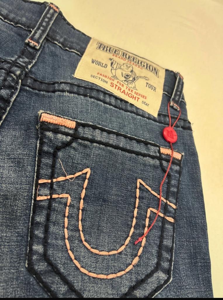 Pink/roze true religion jeans, Verzenden, Zo goed als nieuw, Overige kleuren, W32 (confectie 46) of kleiner