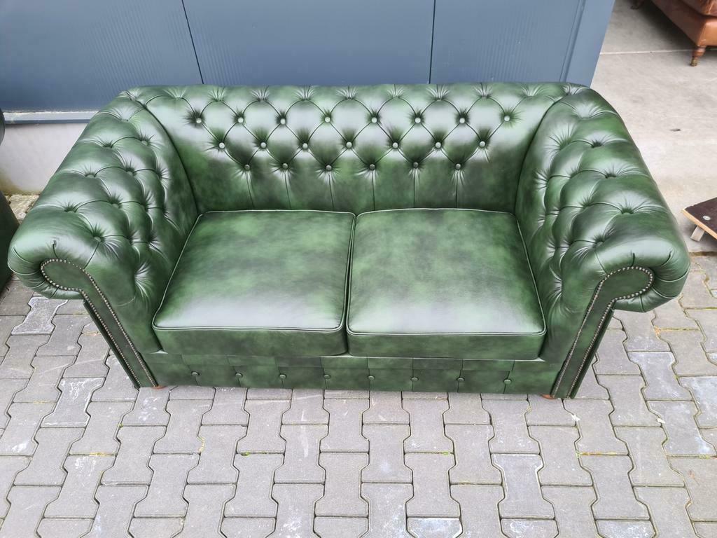 Prachtige nieuwe Chesterfield bank groen + GRATIS BEZORGING, Huis en Inrichting, 150 tot 200 cm, Chesterfield, Nieuw, Ophalen of Verzenden