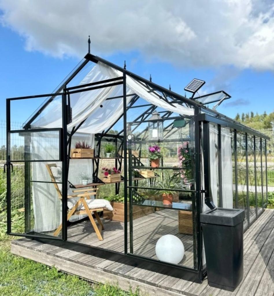 Glas-serre EcoSlider 2,5–4 mm – veiligheidsglas, robuust, Staal, Verzenden, Glas, Kweekkas