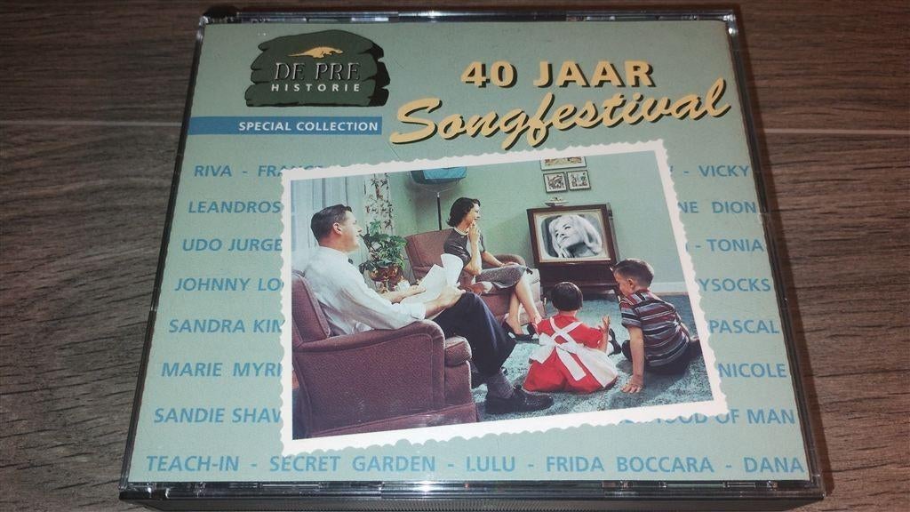 De Pre Historie - 40 Jaar Songfestival [2 CD], Cd's en Dvd's, Cd's | Verzamelalbums, Ophalen of Verzenden, Zo goed als nieuw, Nederlandstalig