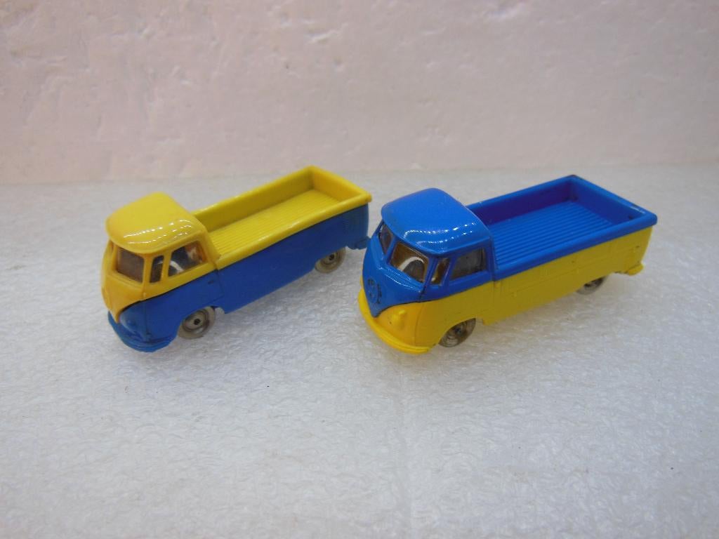 LEGO 259/659- 2x VW T1 Pick ups 1:87  Bl./Ge.+Ge./Bl., Hobby en Vrije tijd, Modelauto's | 1:87, Ophalen of Verzenden, Gebruikt