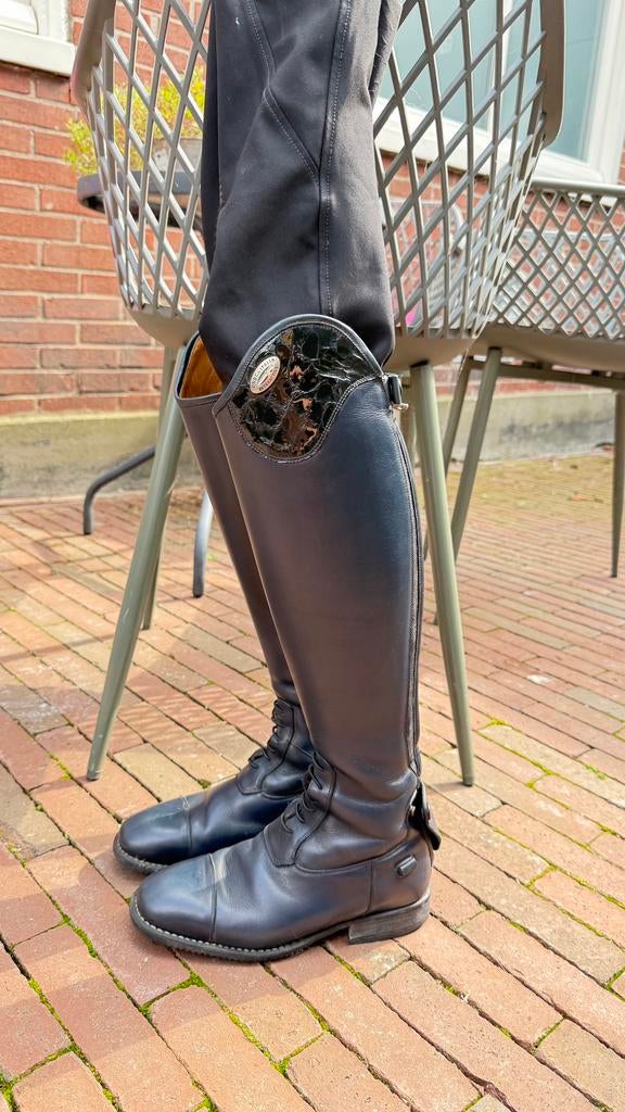 Deniro rijlaarzen donkerblauw met croco, Ophalen of Verzenden, Zo goed als nieuw, Dressuur, Schoeisel