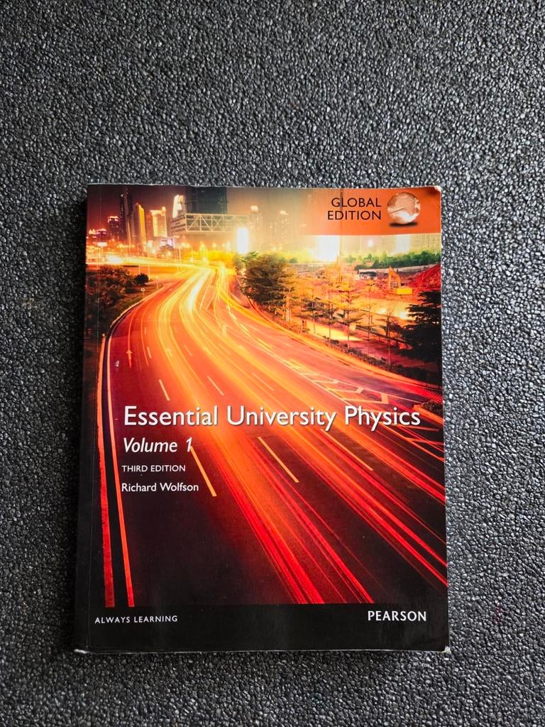 Essential University Physics Volume 1 - Derde Editie, Boeken, Studieboeken en Cursussen, Zo goed als nieuw, HBO, Beta, Ophalen of Verzenden