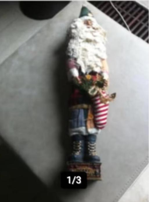 Kerstman design H 53 cm Br 8cm, Ophalen of Verzenden, Zo goed als nieuw