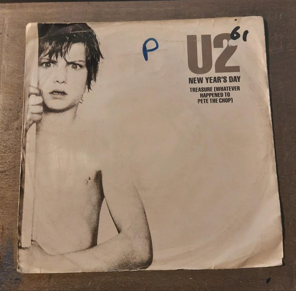 U2 - New Years Day / Treasure (*), Cd's en Dvd's, Vinyl Singles, Ophalen of Verzenden, Gebruikt, Pop