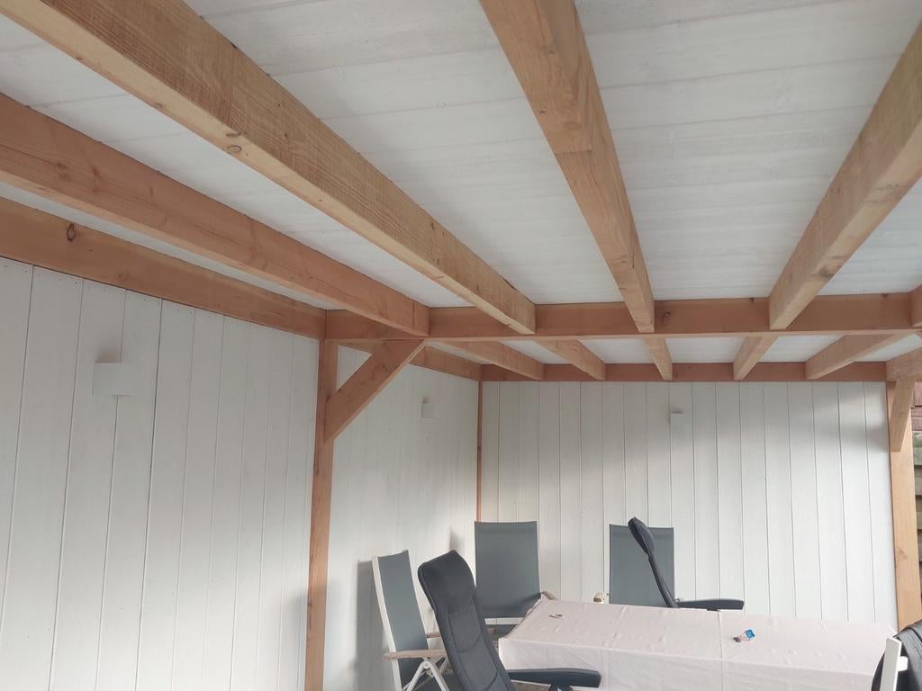 Witte halfhouts planken, Doe-het-zelf en Verbouw, Hout en Planken, Ophalen, Minder dan 25 mm, Nieuw, 200 tot 250 cm