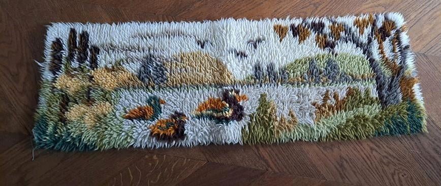 Vintage Smyrnafix Wandkleed - Jaren 70, Ophalen of Verzenden