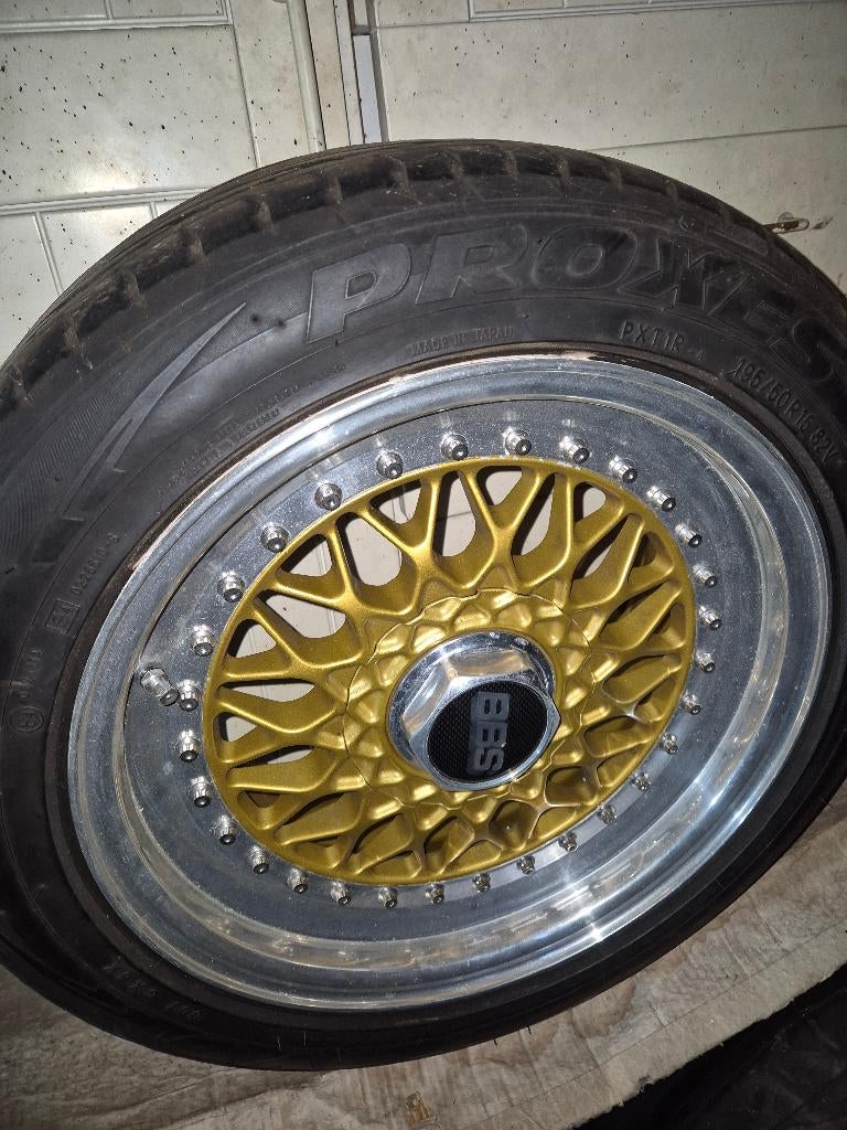 Bmw e21-e30 4 bbs rs 070 velgen 15inch, Ophalen, Gebruikt, BMW
