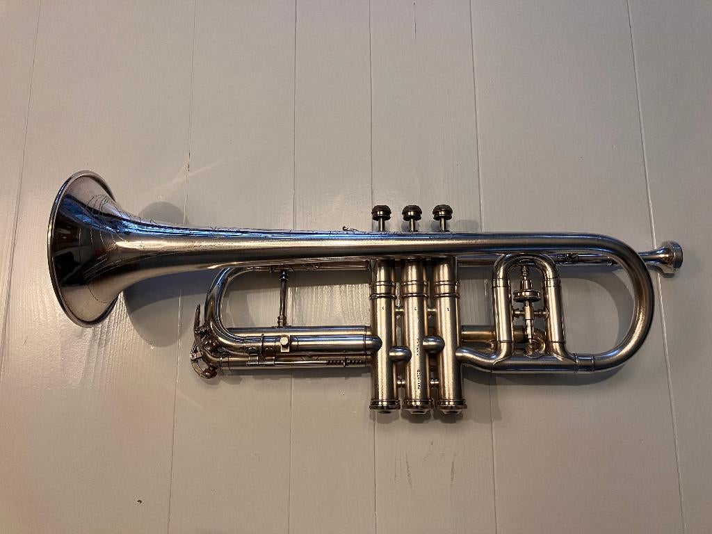 C.G. Conn 80A cornet, Bb en A stemming, Bouwjaar 1941, Muziek en Instrumenten, Ophalen of Verzenden, Gebruikt, Bes-trompet
