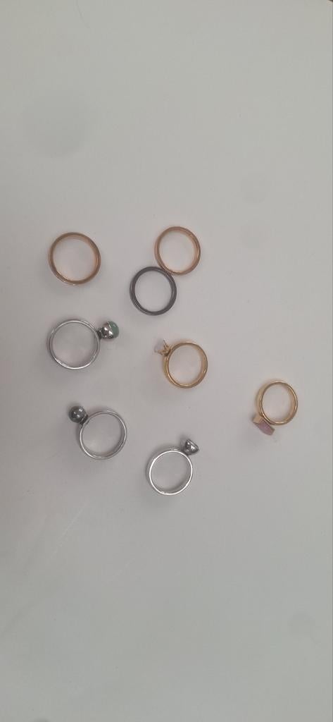 Melano twisted Aanschuifringen, Overige materialen, Gebruikt, Met edelsteen, Ophalen of Verzenden