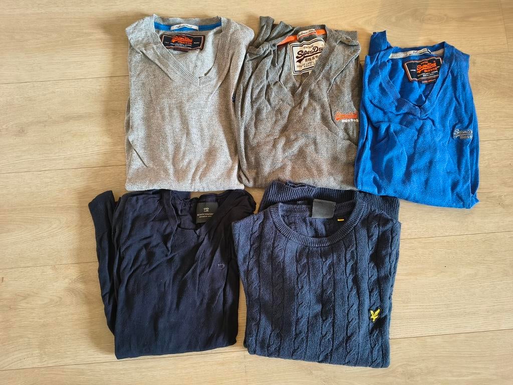 Wollen truien - Superdry, Scotch&Soda, Lyle&Scott, Kleding | Heren, Truien en Vesten, Ophalen, Zo goed als nieuw, Superdry, Maat 48/50 (M)