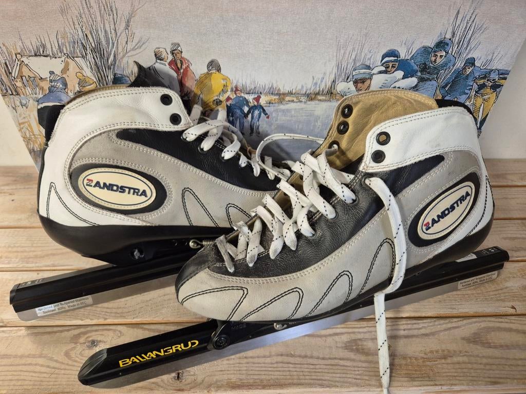 Zandstra Klapschaatsen mt 41, Sport en Fitness, Schaatsen, Ophalen, Zandstra, Zo goed als nieuw, Noren