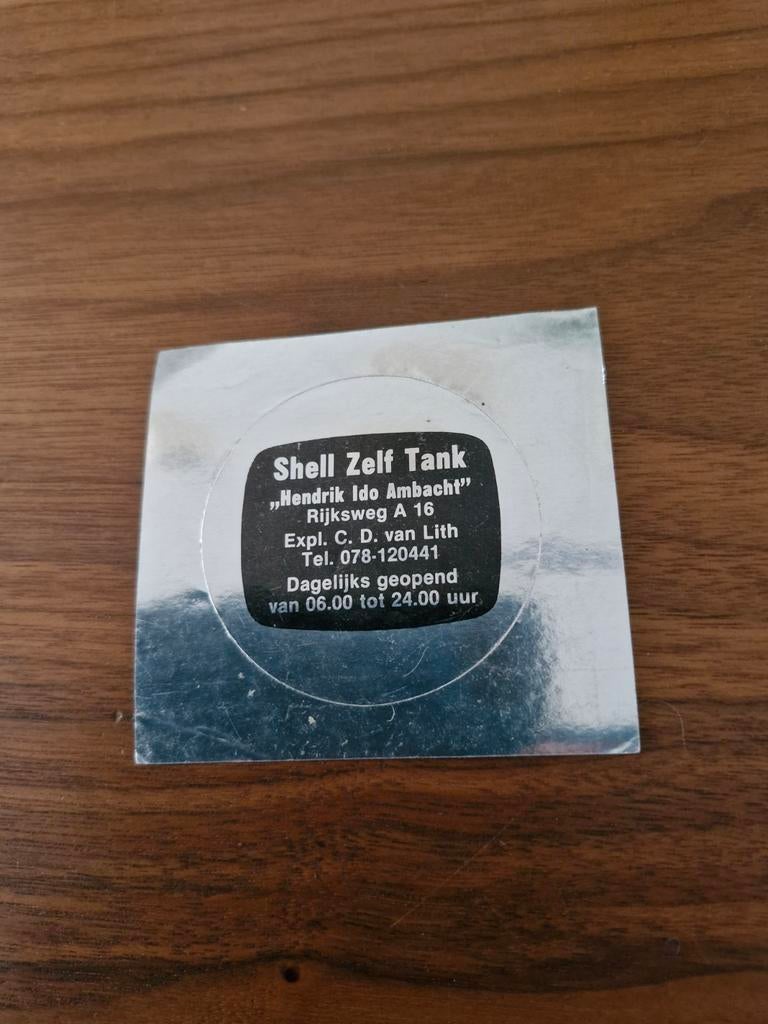 5720 Shell Zelf Tank Hendrik Ido Ambacht Sticker, Ophalen of Verzenden