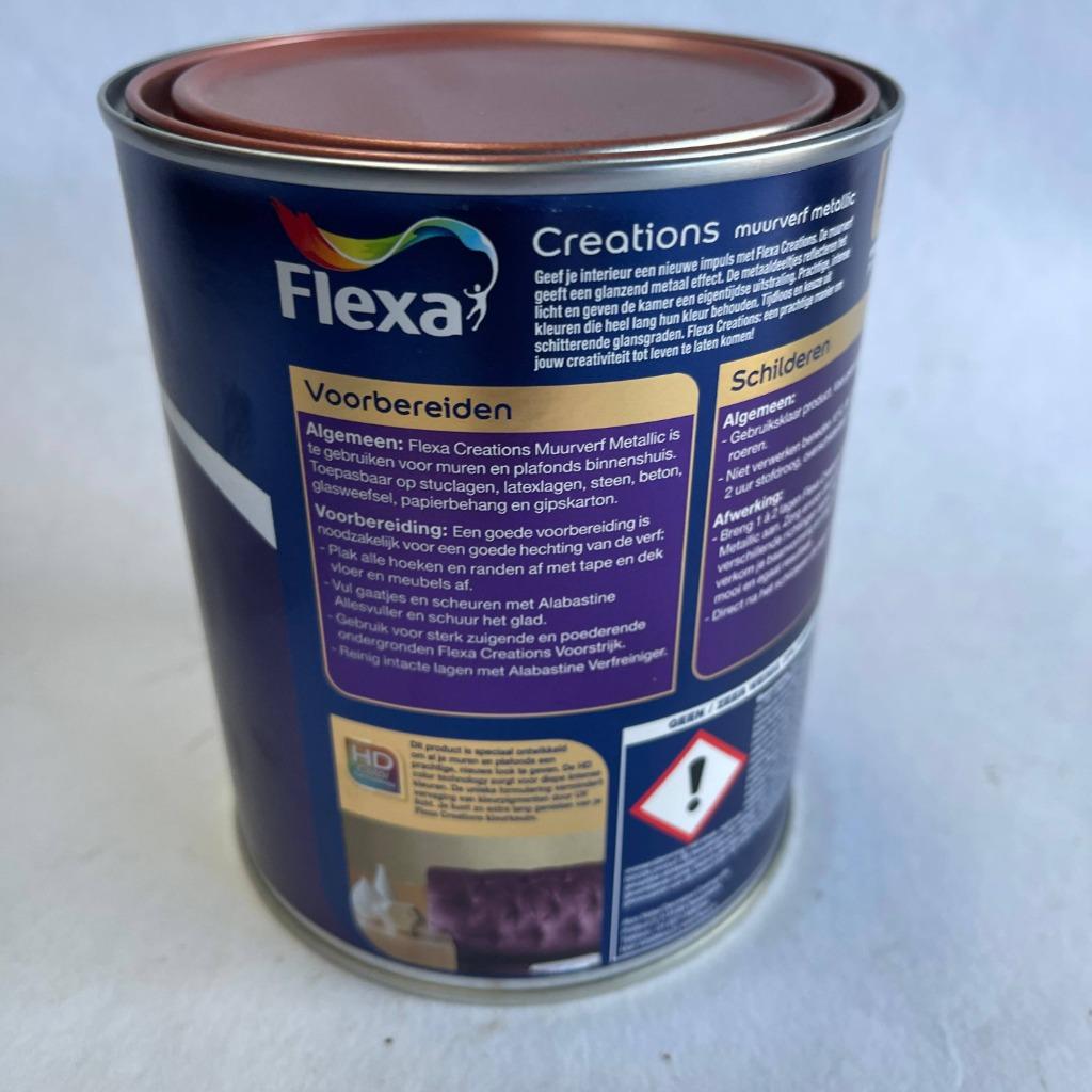 Flexa Creations Muurverf Buzz Around Metallic Rood 1L, Flexa, Flexa, Nieuw, Ophalen of Verzenden