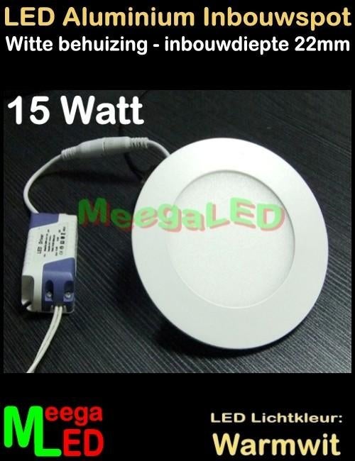 UITVERKOOP: LED inbouwspot panel 15W WW - laatste 3 stuks, Huis en Inrichting, Lampen | Spots, Nieuw, Plafondspot of Wandspot