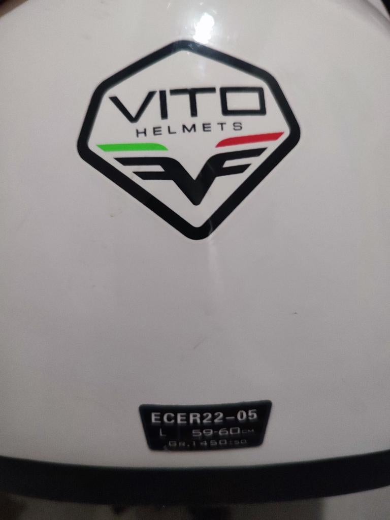 Scooterhelm Vito maat L wit, Ophalen, Zo goed als nieuw, Large, Vito