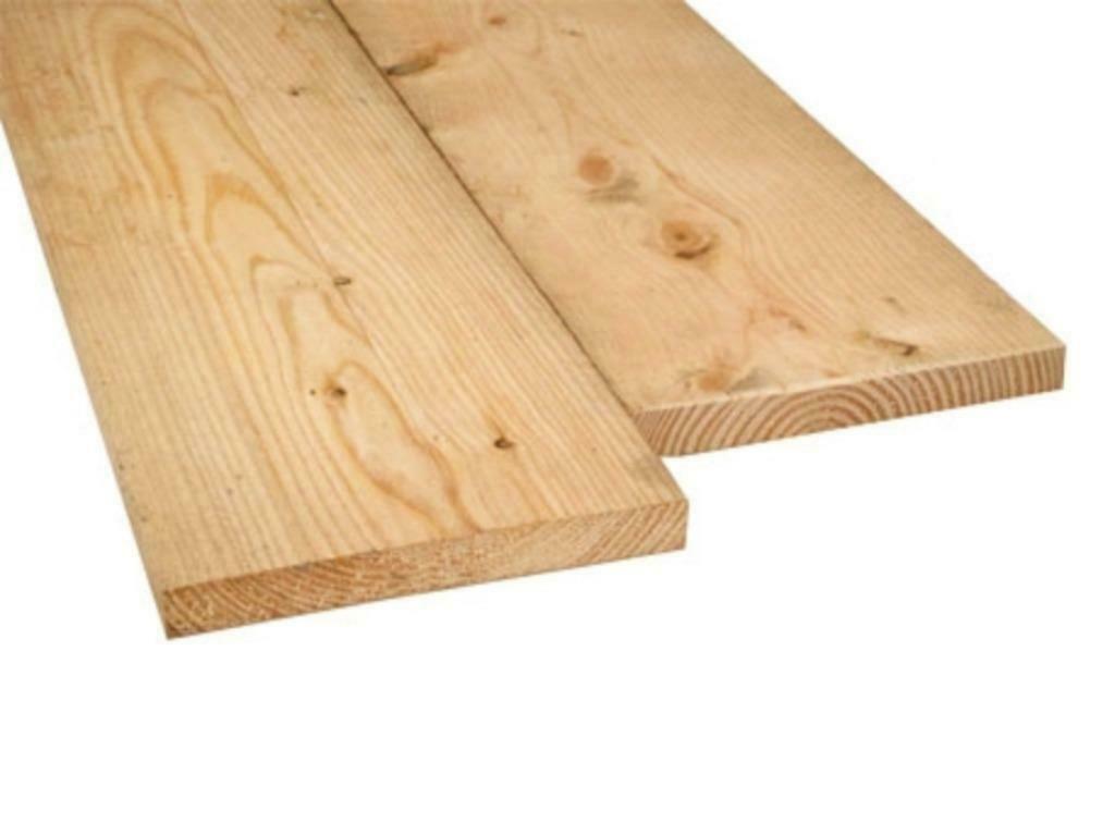 Gedroogde Steigerplanken in Vuren en Douglas, incl. BTW !!, Doe-het-zelf en Verbouw, Hout en Planken, 25 tot 50 mm, Nieuw, Ophalen of Verzenden