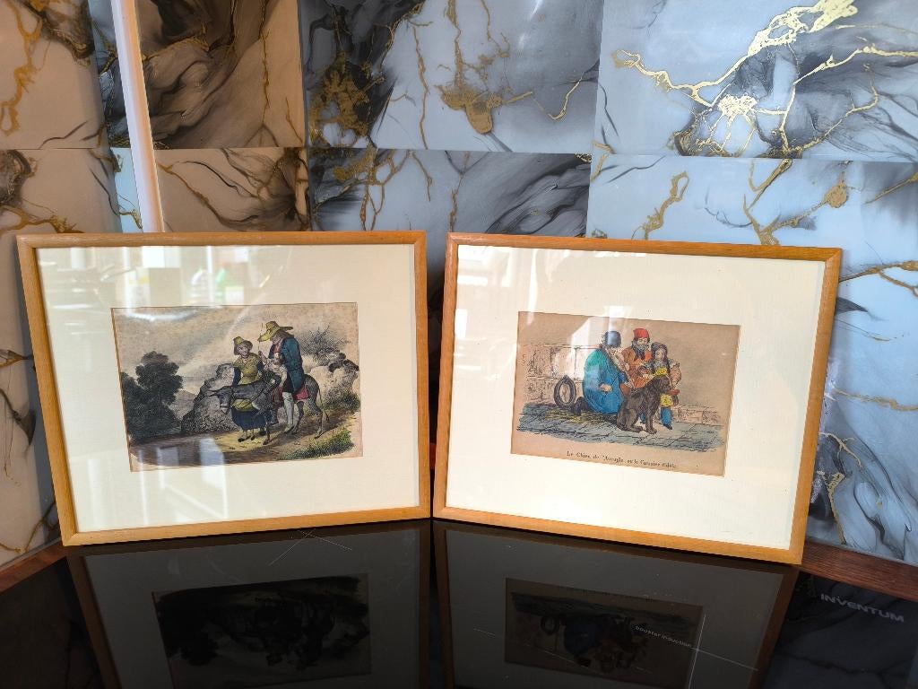 Vintage Prenten/Gravure, Antiek en Kunst, Kunst | Schilderijen | Klassiek, Ophalen of Verzenden