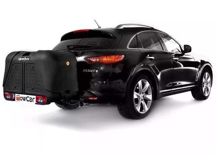 Te huur: TowBox V2 trekhaak 390L bagagebox, Ophalen, Zo goed als nieuw