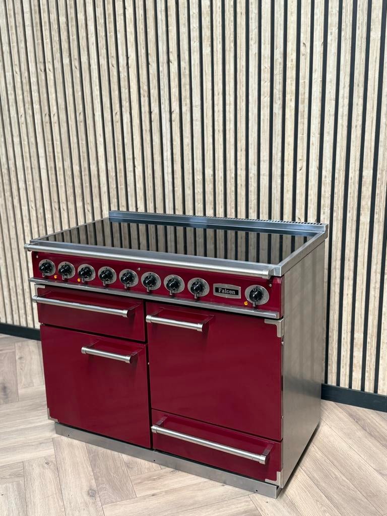 Falcon Deluxe Bordeaux Inductie 110cm + Hete Lucht, Hete lucht, 60 cm of meer, Ophalen of Verzenden, Gas