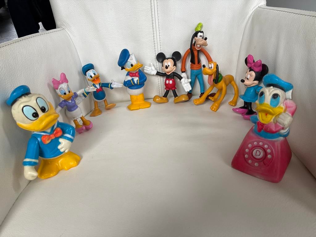 Vintage figuren Donald Duck Goofy Pluto, Verzamelen, Disney, Ophalen of Verzenden