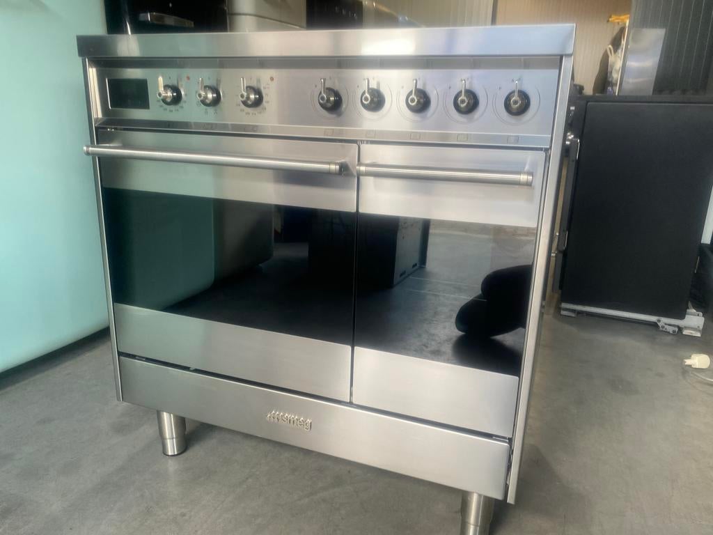 Smeg Fornuis - Inductie - Zo goed als nieuw!, Witgoed en Apparatuur, Fornuizen, Bella, 60 cm of meer, Grill, Ophalen of Verzenden