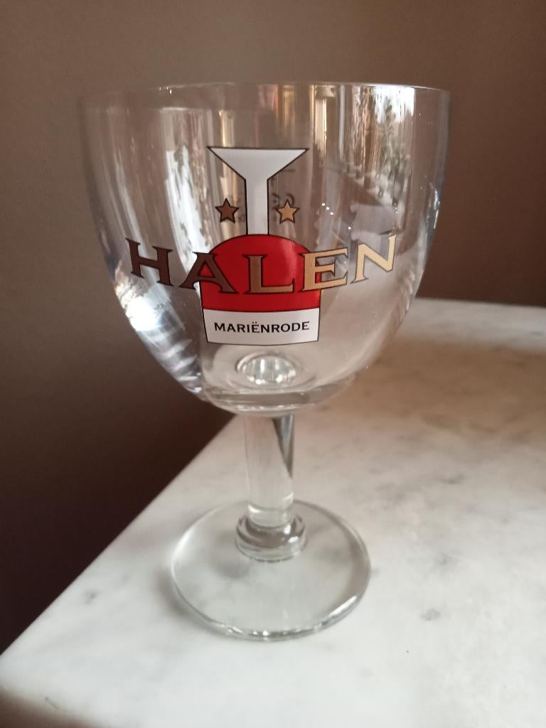 2 Halen Marienrode Proefglaasjes 15 cl., Ophalen of Verzenden, Zo goed als nieuw, Glas of Glazen, Overige merken