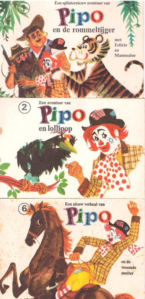 Drie Pipo Boekjes (1966), Ophalen of Verzenden, Gelezen, W. Meuldijk - Ill. J. Wesseling, Prentenboek