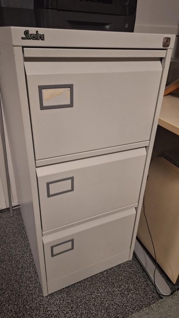 Metalen ladekast - hangmappenkast -gereedschapskast, Ophalen, Minder dan 50 cm, Gebruikt, 100 tot 150 cm