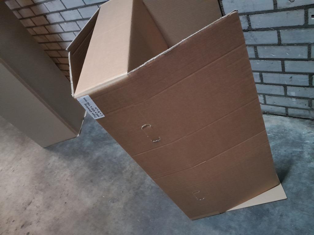 kartonnen dozen dubbelgolf 940x600x150 ca 350st, Doe-het-zelf en Verbouw, Kratten en Dozen, Ophalen, Doos, Opvouwbaar, Nieuw