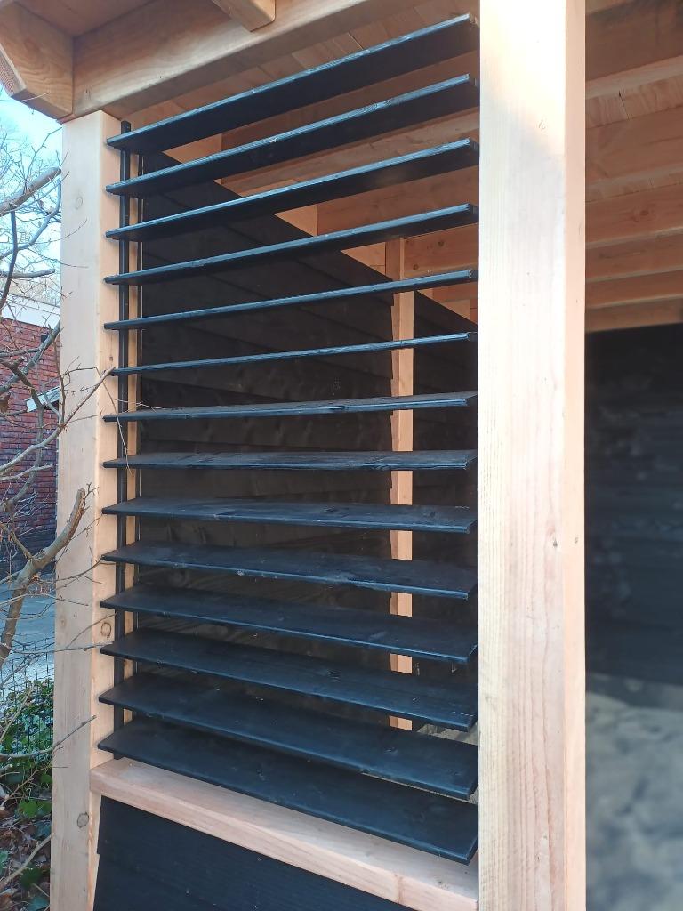 FLEX FENCE SHUTTERS | 165 CM LANG | ZWART, Tuin en Terras, Overkappingen, Ophalen of Verzenden, Nieuw, Veranda