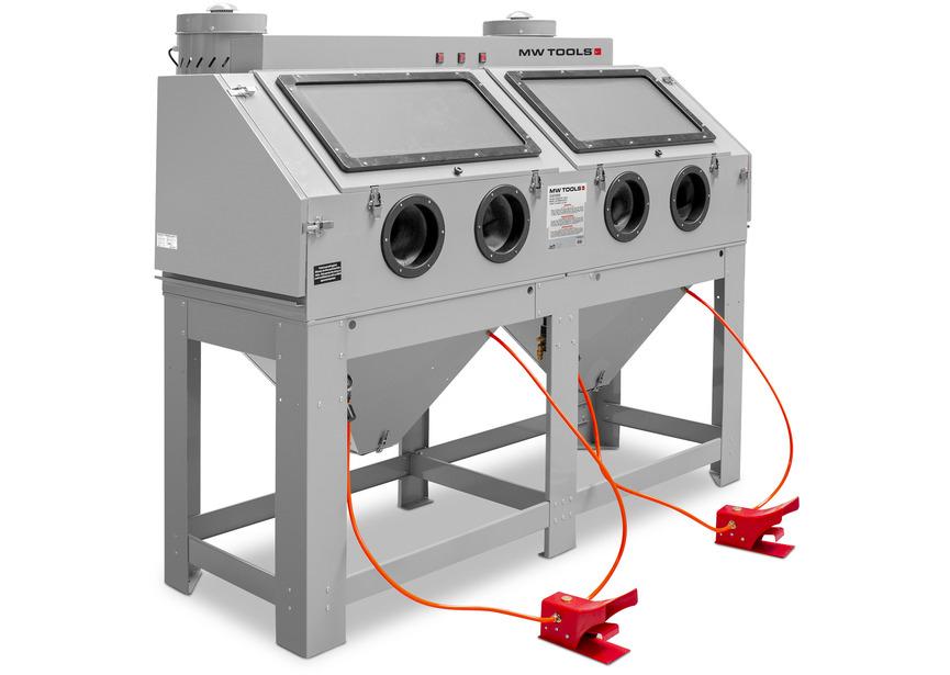 Professionele dubbele straalcabine 880 L met afzuiging, Ophalen, Nieuw