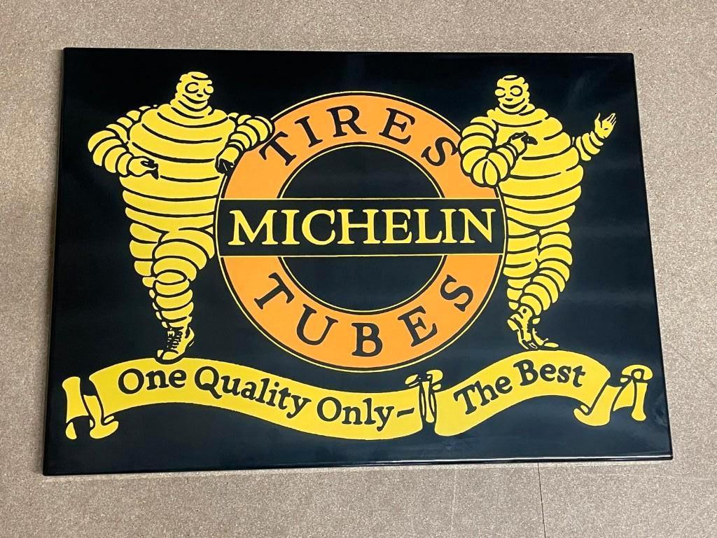 Michelin emaille bord, Verzamelen, Ophalen of Verzenden, Nieuw, Reclamebord