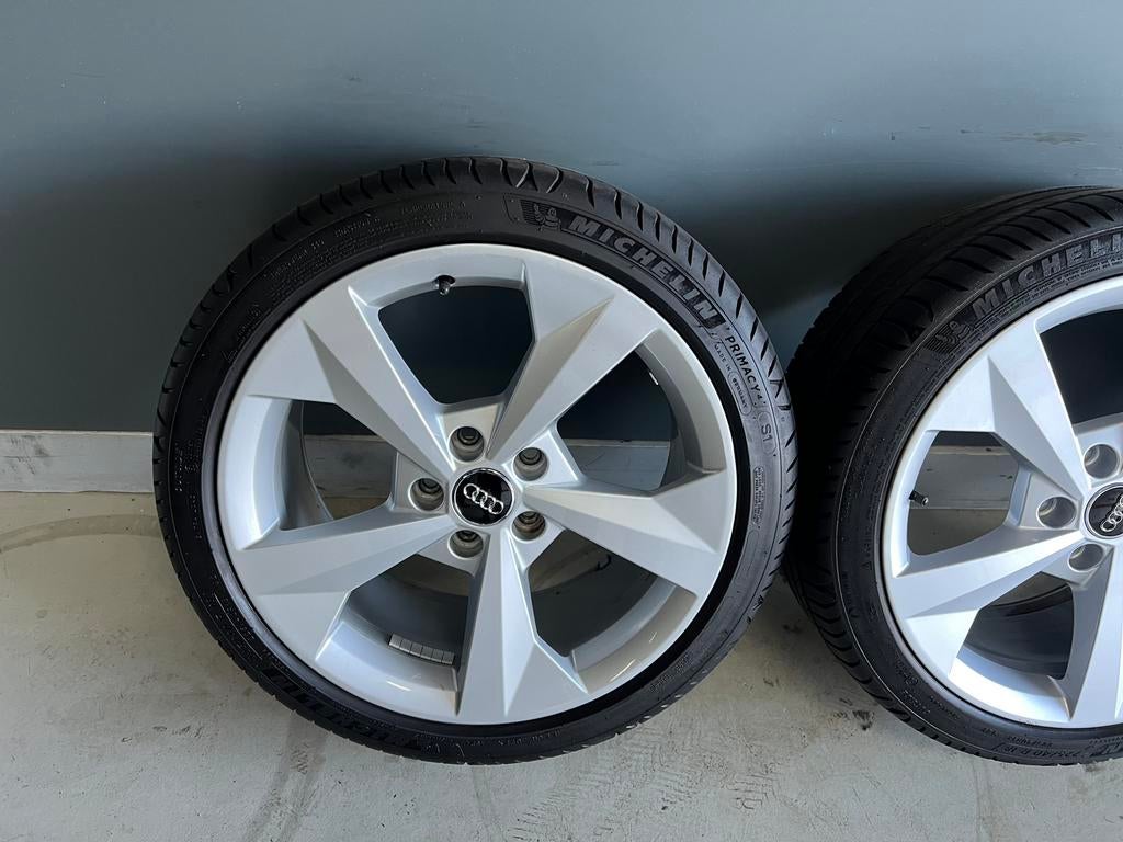 Audi A3 18 inch velgen Origineel 5x112 Michelin zomerset, 18 inch, Banden en Velgen, Ophalen of Verzenden, Zomerbanden