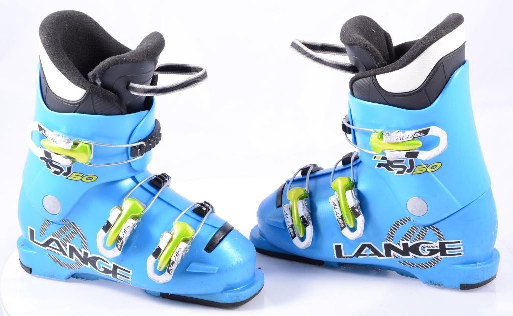 30 33 34 EU kinder skischoenen LANGE RSJ 50, blue, Overige merken, Gebruikt, 100 tot 140 cm, Schoenen
