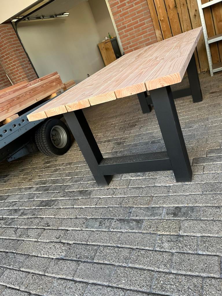 Douglas tuintafel maatwerk 250cm 300cm aanbieding, Ophalen of Verzenden, Nieuw, Rechthoekig, Hout