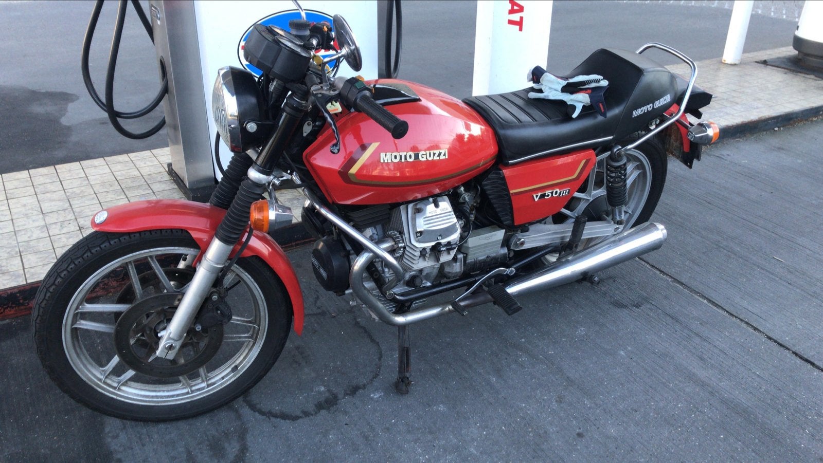 Moto Guzzi V50 - met YSS vering (eventueel in onderdelen), Ophalen, Gebruikt